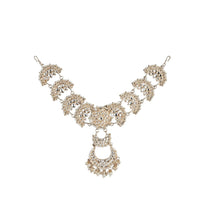 Women's Rose Gold Plated Alloy Matha Patti (White)