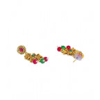 Women's Rose Gold Plated Alloy Necklace &amp; Earings Set (Multicolor)