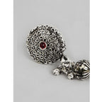 Women's Rose Gold Plated Alloy Necklace &amp; Earings Set (Silver)