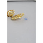 Women's Rose Gold Plated Alloy Earrings (White)