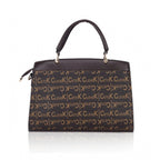 Women's Faux Leather Printed Handbag (Coffee)