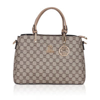 Women's Faux Leather Printed Handbag (Hilver)