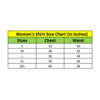 Women's Polyester Printed Roll Up Sleeve Standard Length Shirt (Black)