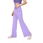 Women's Polyester Cow Pattern Pant (Pruple)