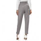 Women's Polyester Solid With Pocket Pant (Grey)