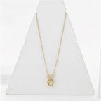 Women's Stainless Steel Heart Shape Golden Delicate Pendent Chain (Gold Plated)