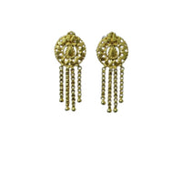 Women's Pack of_2 Brass Gold-Plated Earrings (Gold)