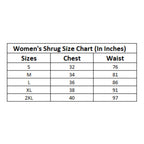 Women's Polyester Floral 3-4th Sleeves Shrug (Multicolor)